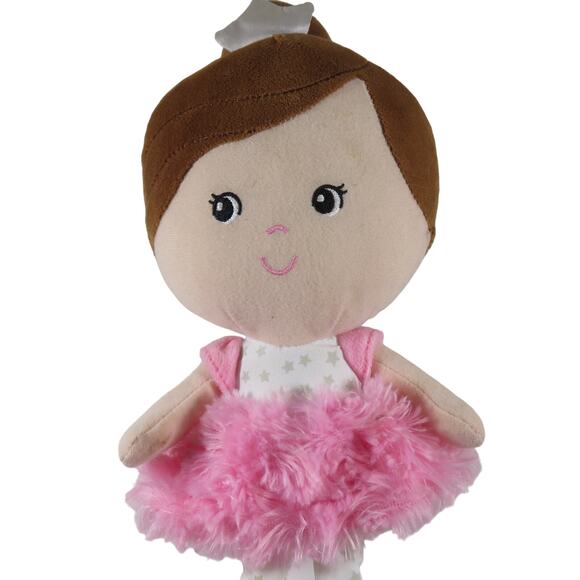 Spark Create Imagine Plush Ballerina Doll Pink Tutu 14" Soft Doll - Picture 2 of 16